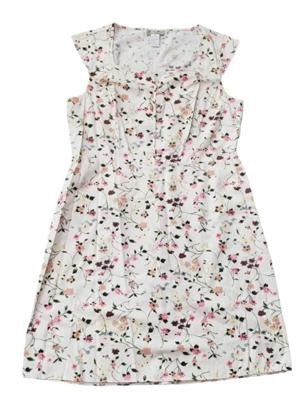 Vintage The Territory Ahead Floral Cotton Sleeveless Casual Sundress Dress